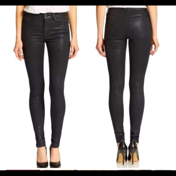 Joe's Jeans Jeans New Joes Black Jet Sparkler Mid Rise Skinny